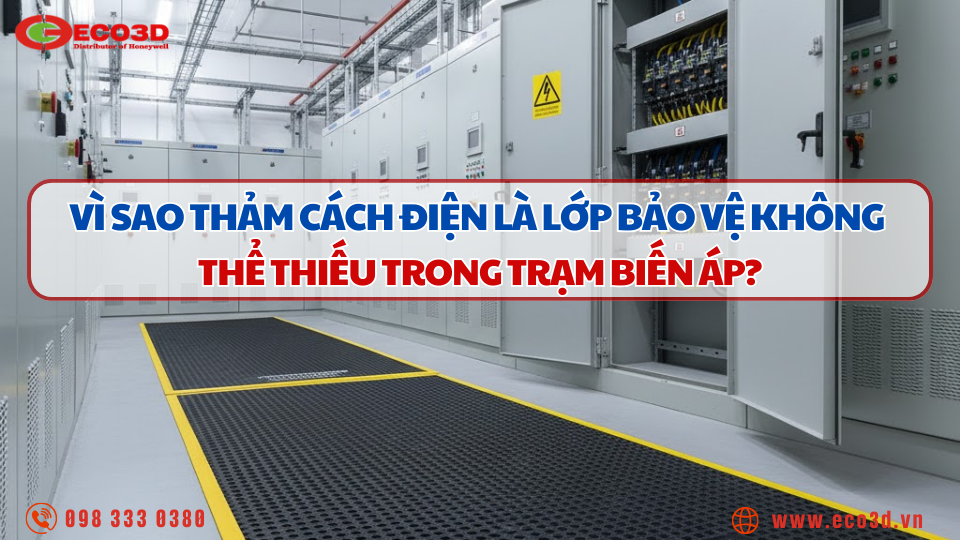 Vì sao thảm cách điện là lớp bảo vệ không thể thiếu trong trạm biến áp?