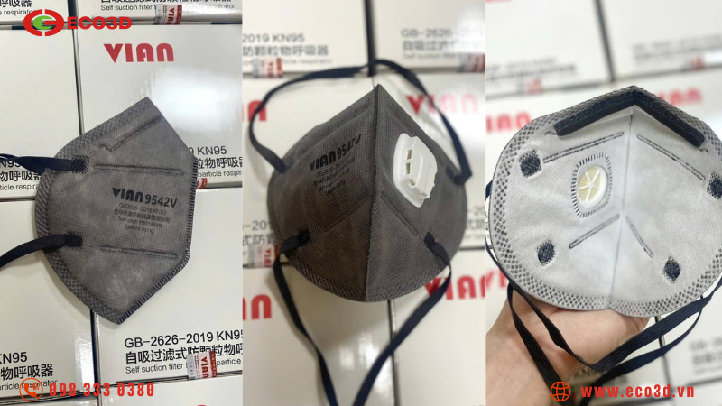 Khẩu trang than hoạt t&iacute;nh VIAN 9542V ứng dụng tốt nhất cho ng&agrave;nh n&agrave;o?