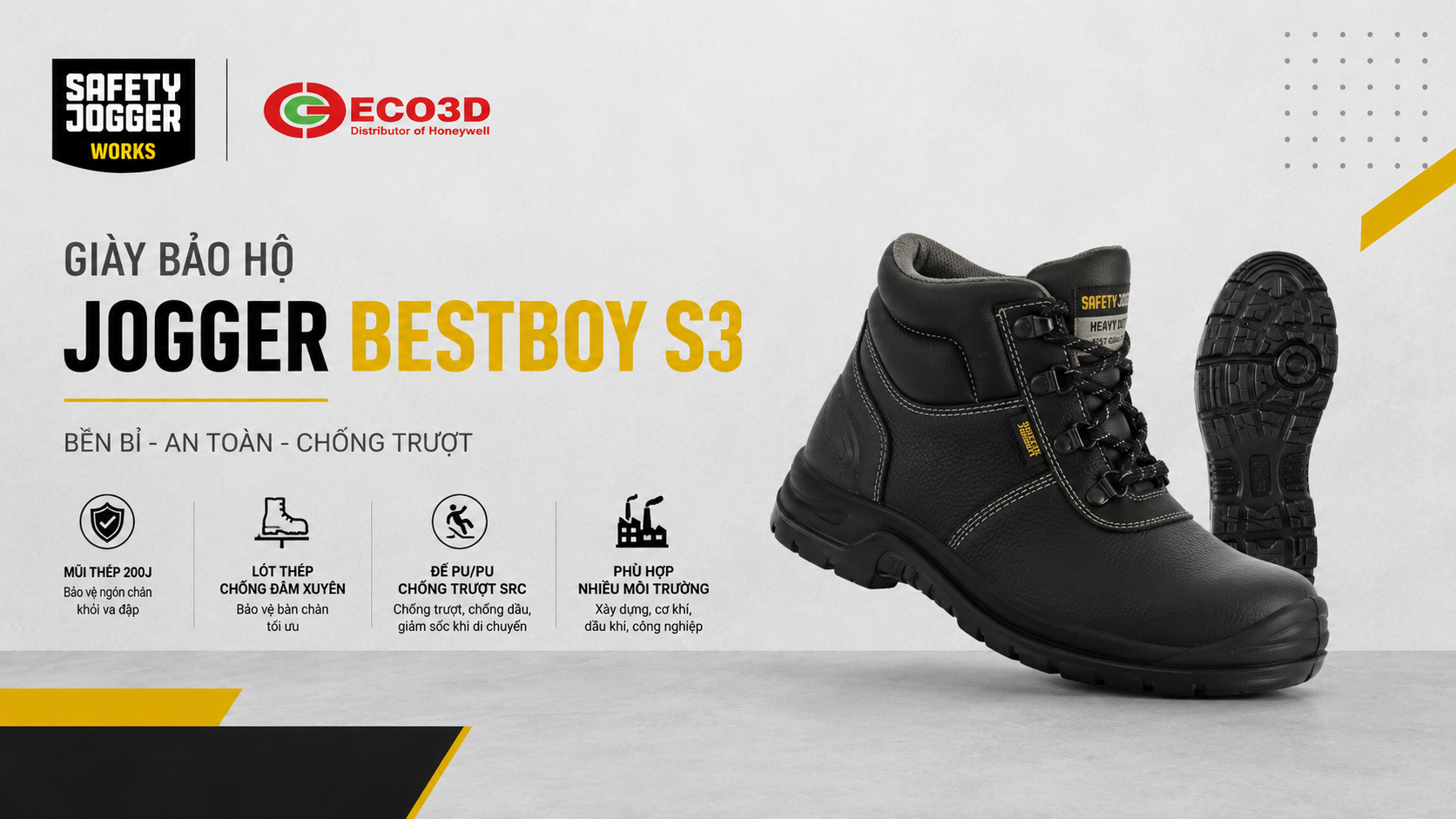 Gi&agrave;y bảo hộ JOGGER Bestboy S3