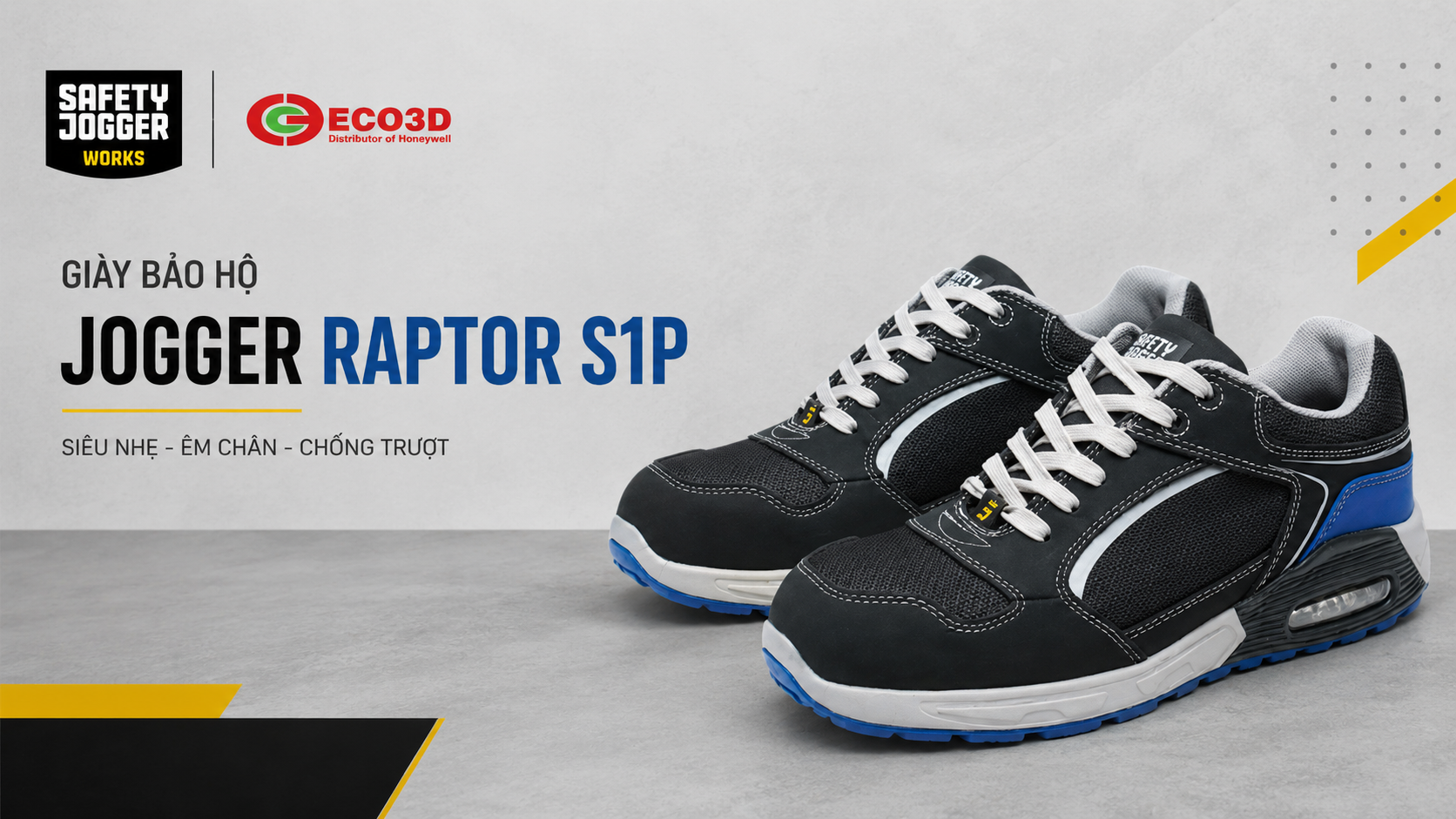 Gi&agrave;y bảo hộ Jogger Raptor S1P si&ecirc;u nhẹ
