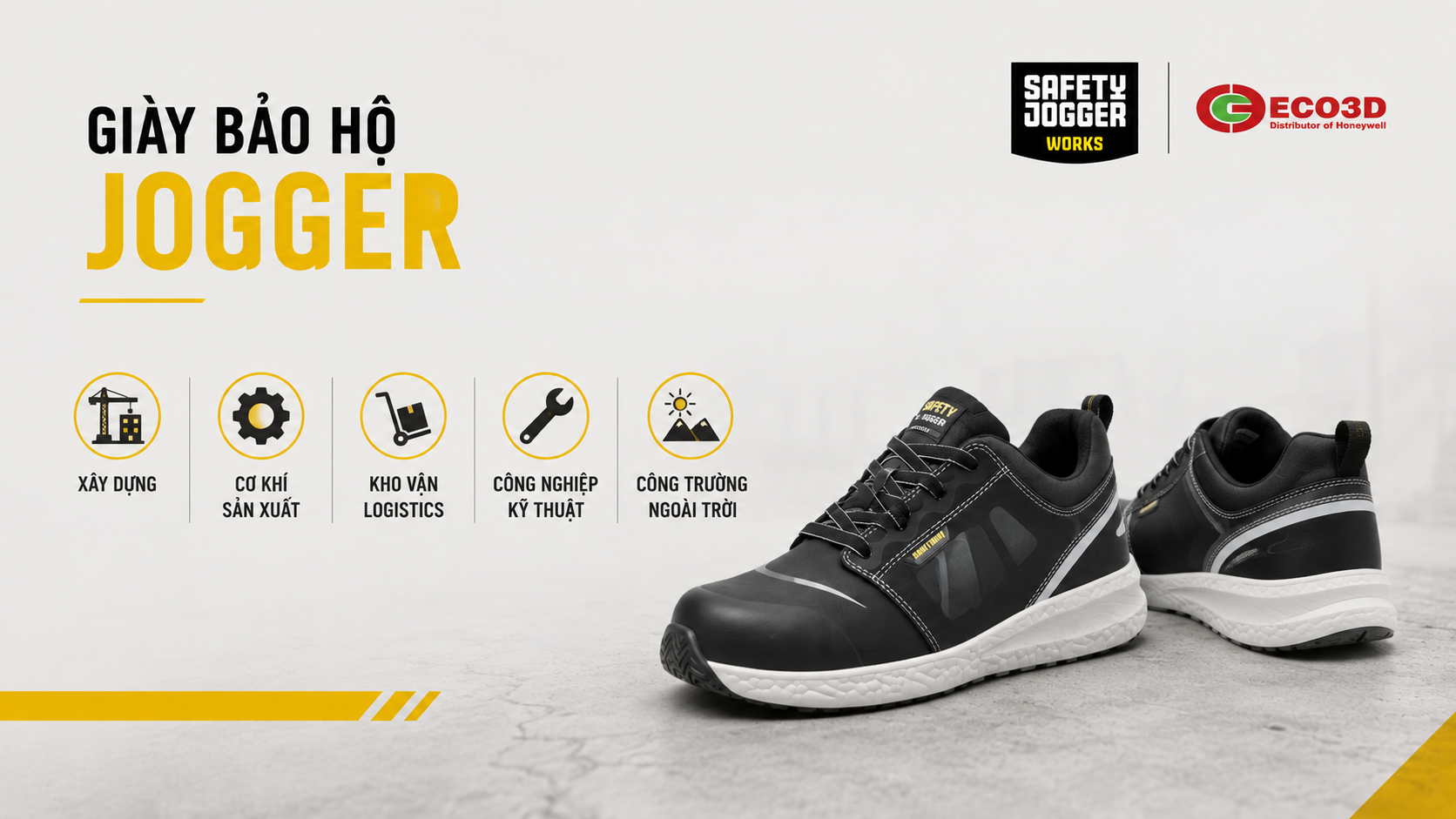 Gi&agrave;y bảo hộ Jogger được sử dụng trong những ng&agrave;nh n&agrave;o?