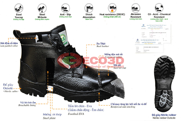 Giày bảo vệ chân DRAGON 3B