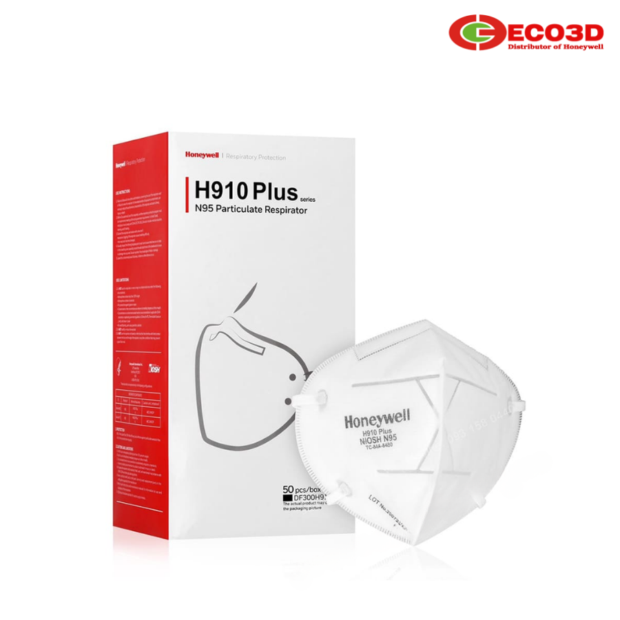 Khẩu trang chống bụi đeo tai H910 KN95 màu trắng