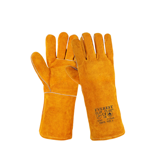 Găng tay da hàn chịu nhiệt chống cháy EW16