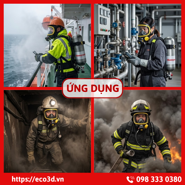 Mặt nạ ph&ograve;ng độc SCBA EN T8000 PANO