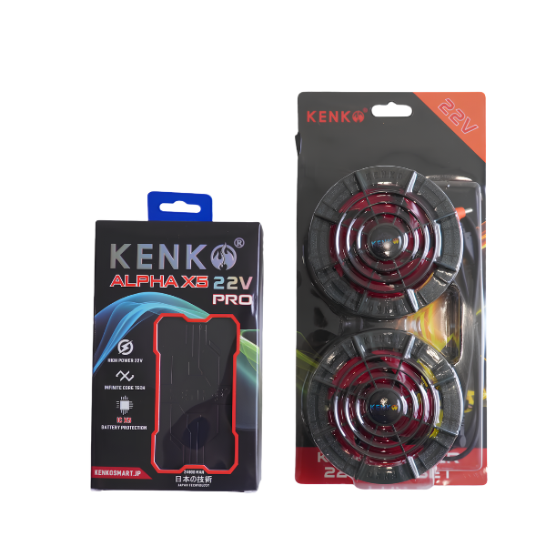 Pin Và Quạt Áo Điều Hòa Kenko ALPHA X5 22V 