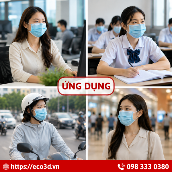 Khẩu trang y tế 4 lớp b&aacute;n nguyệt cao cấp Kim Sora (M&agrave;u trắng)