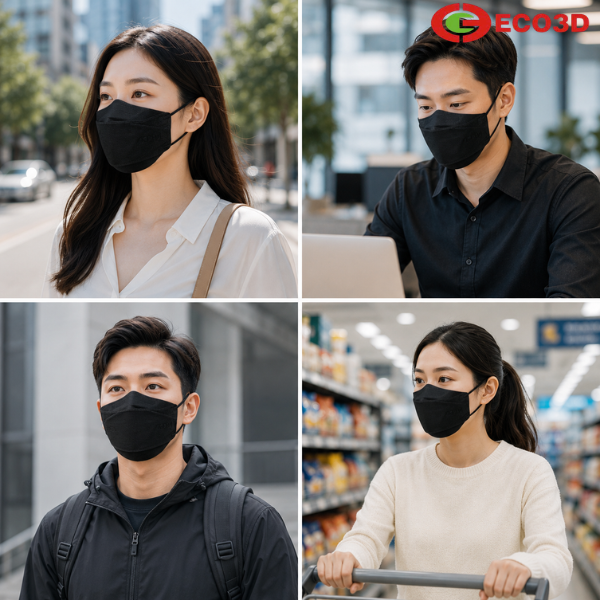 Khẩu trang y tế KS94 cao cấp 4 lớp Kim Sora (M&agrave;u Đen)