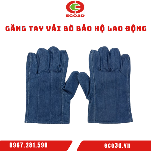 Găng tay vải bò bảo hộ lao động