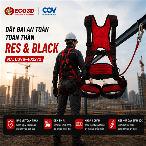 Dây Đai An Toàn Toàn Thân RES & BLACK COVB-402272 