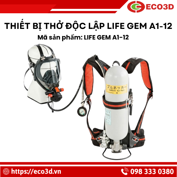 Thiết bị trợ thở SCBA LIFE-GEM A1-12