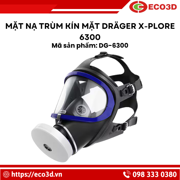 Mặt nạ trùm kín mặt Dräger X-plore 6300