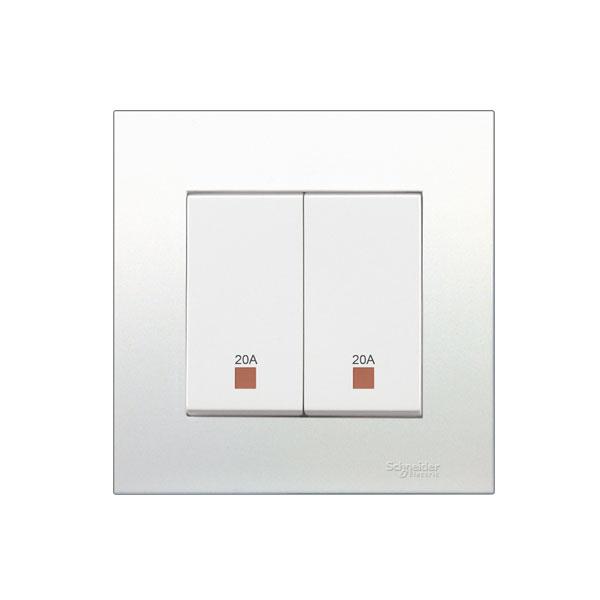 Bộ công tắc đôi 2 cực 20A Vivace