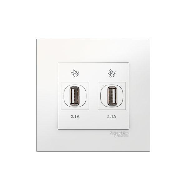 Bộ ổ cắm sạc USB đôi 2.1A Vivace