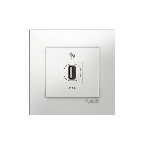 Bộ ổ cắm sạc USB đơn 2.1A Vivace