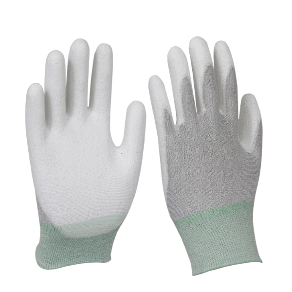 Găng tay sợi Carbon bàn tay phủ PU