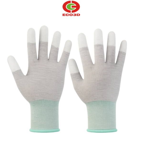 Găng tay sợi Carbon ngón tay phủ PU
