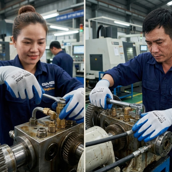 Ứng dụng Găng Tay 13 Kim Phủ Nitrile GMG N1501