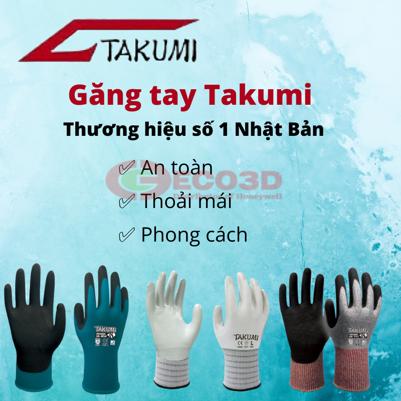 Thương hiệu găng tay bảo hộ Takumi
