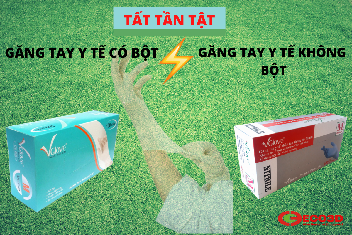 Tất tần tật về găng tay y tế có bột và không bột
