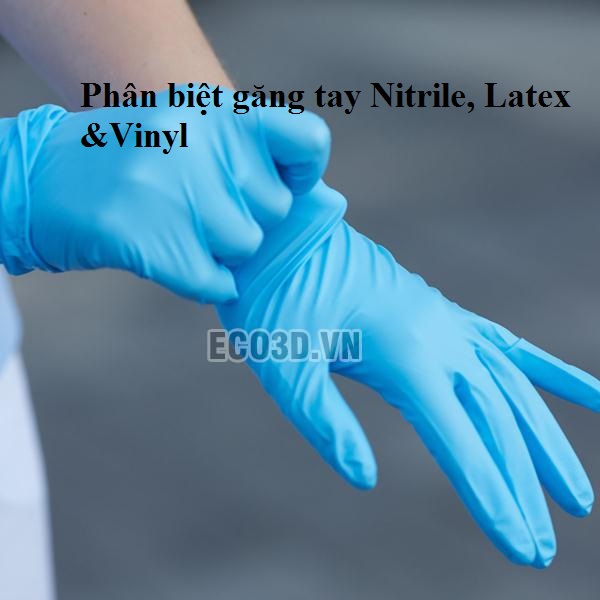 Phân biệt Găng tay Nitrile, Latex & Vinyl