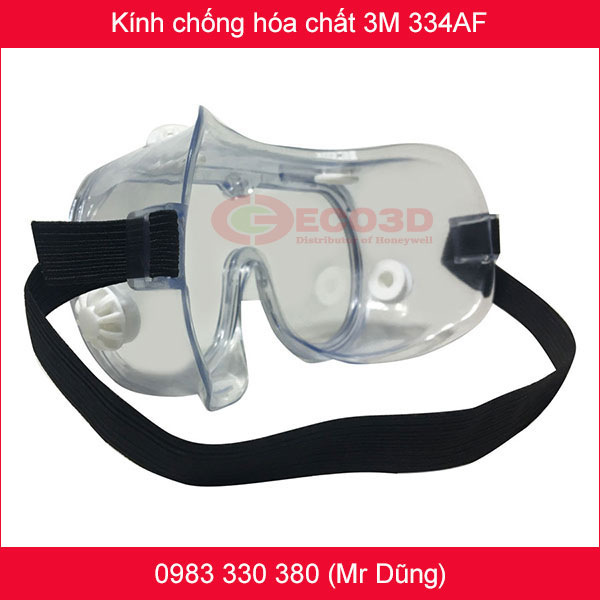 kính bảo hộ chống hóa chất 3M 334AF