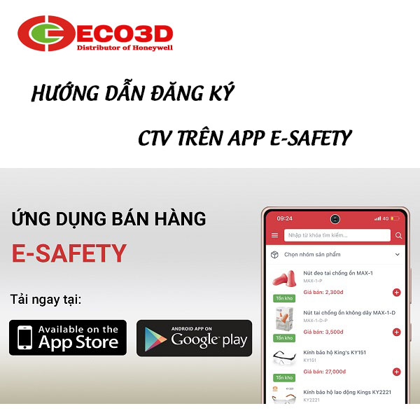 Hướng dẫn đăng ký CTV trên app E-SAFETY 
