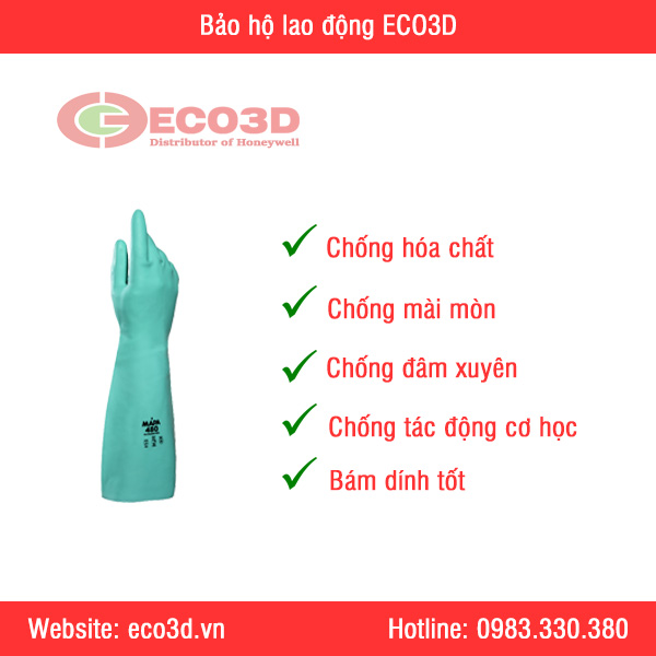 găng tay chống hóa chất mapa 480