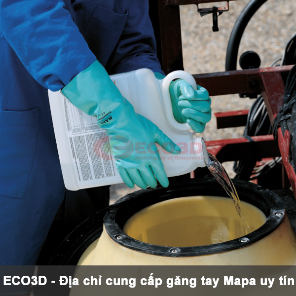 găng tay chống hóa chất mapa ultranitril 487