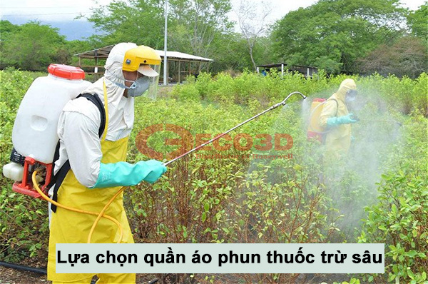 lựa chọn quần áo phun thuốc trừ sâu