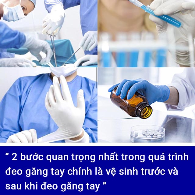 Quy trình đeo găng tay cao su y tế đúng cách