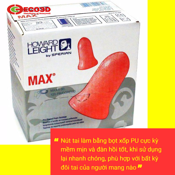 Nút tai làm bằng bọt xốp