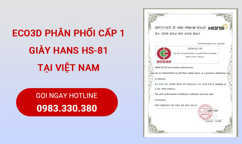 Nhà phân phối cấp 1 Hans HS-81 chính hãng