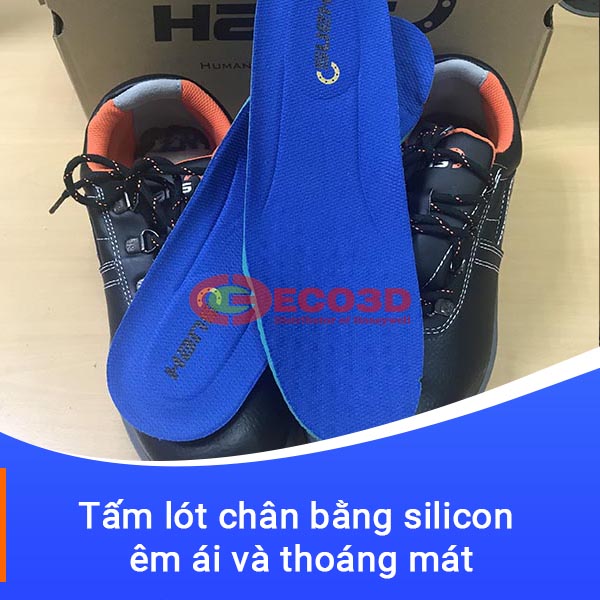 Tấm lót chân bằng silicon êm ái và thoáng mát