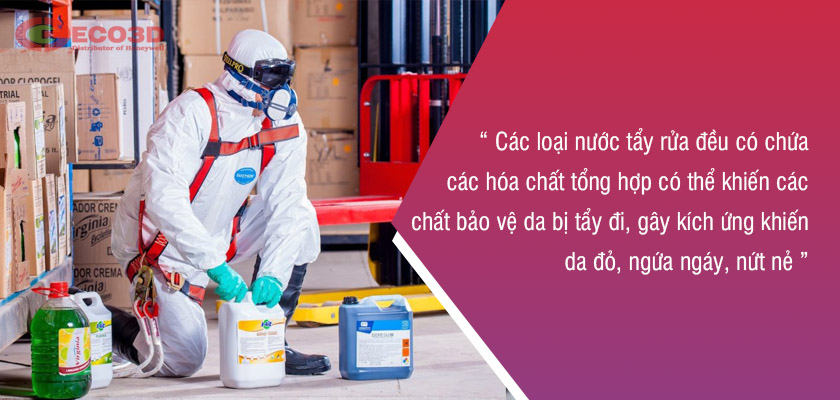 Tác nhân gây độc hại da tay từ chất tẩy rửa thông dụng
