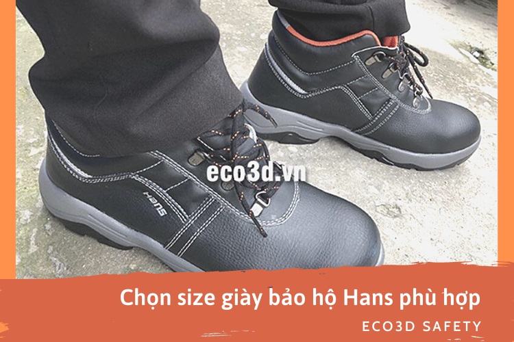Bảng quy đổi size giày bảo hộ Hans Hàn Quốc