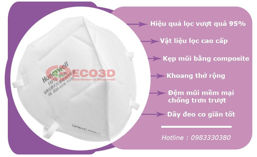 Khẩu trang N95 Honeywell H910 Plus