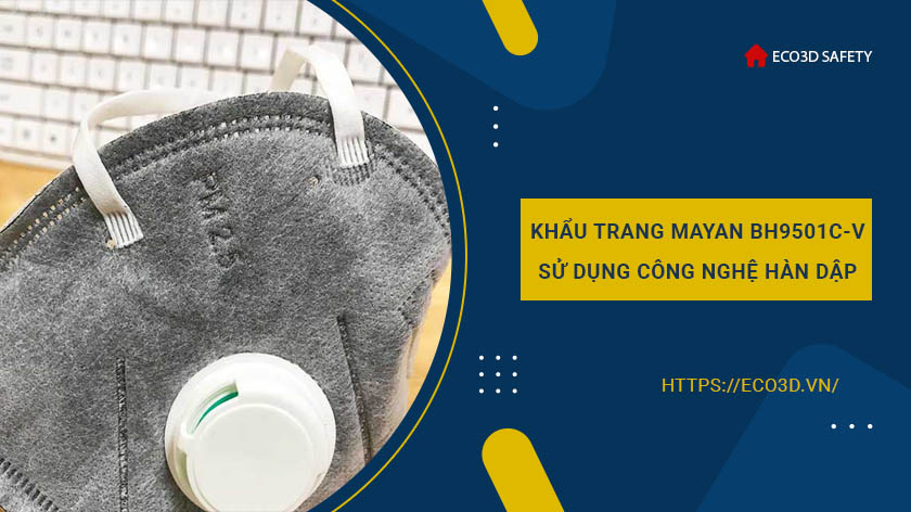 KHẨU TRANG HOẠT TÍNH MAYAN PM2.5 BH9501 CÓ VAN (2 cái)