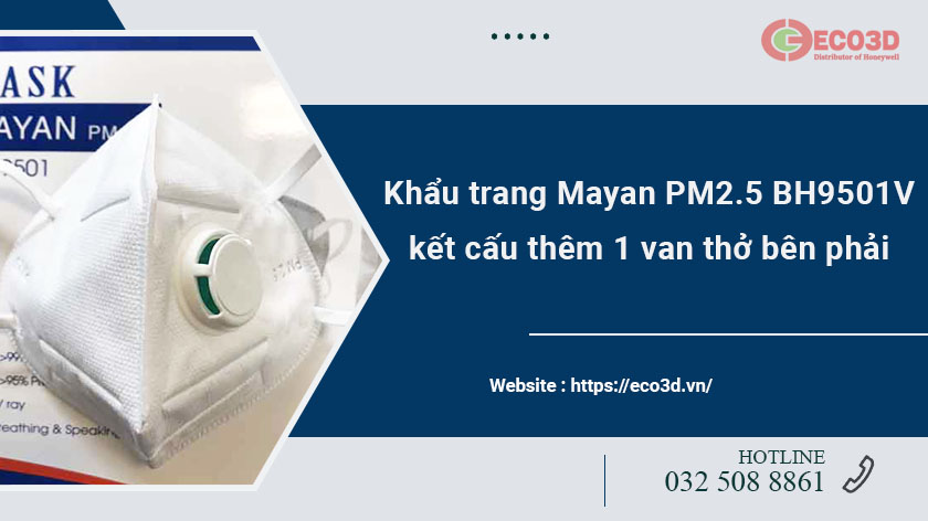KHẨU TRANG MAYAN PM2.5 BH9501 CÓ VAN (2 cái)