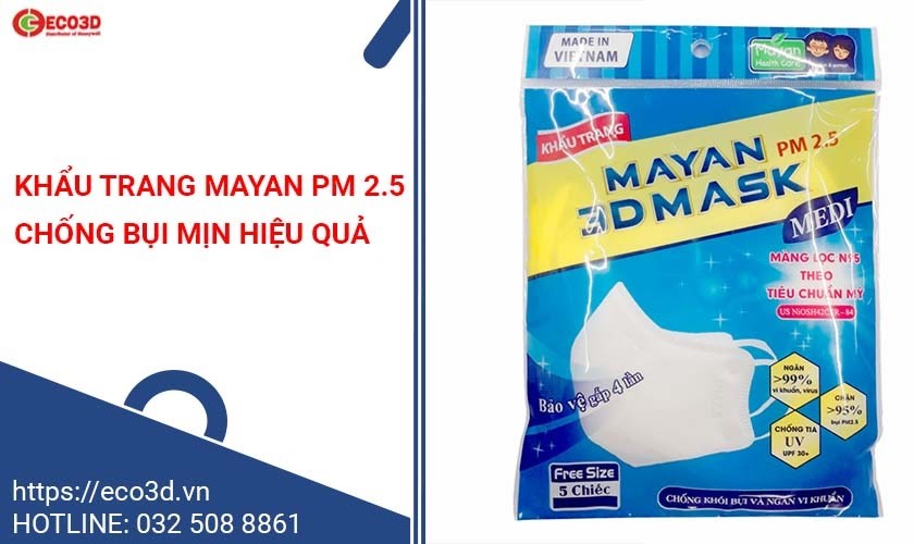 khẩu trang mayan lọc bụi