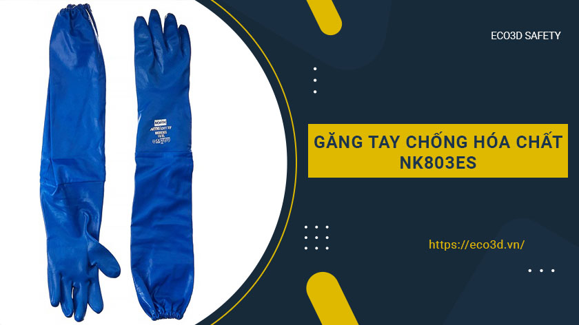 găng tay chống hoá chất NK803ES