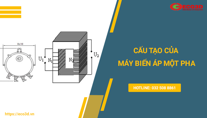 cấu tạo máy biến áp 1 pha