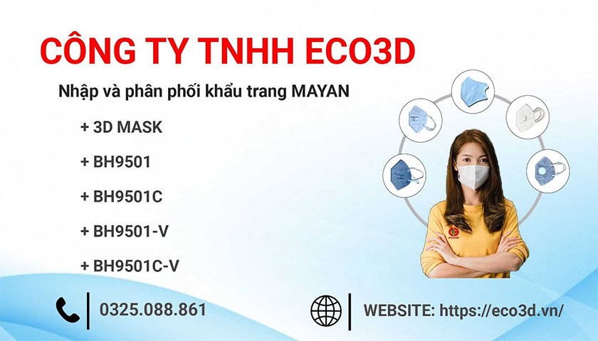 mua khẩu trang mayan tại eco3d