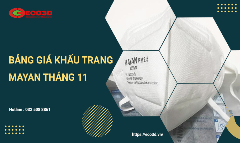 Giá khẩu trang mayan tháng 11