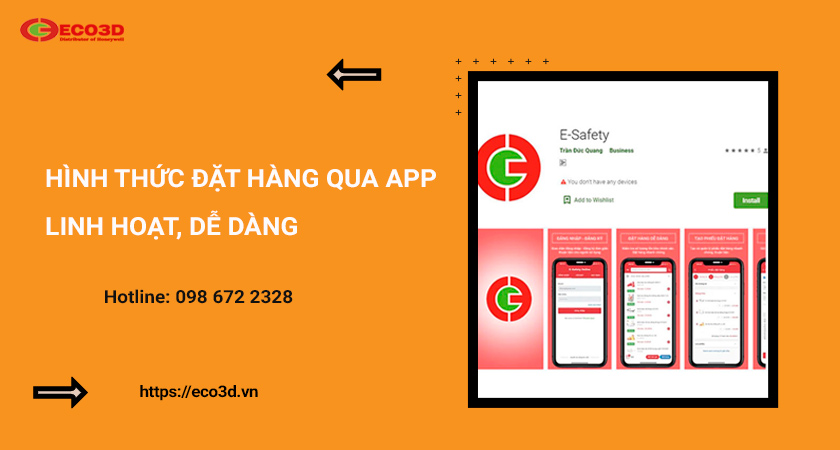 đặt hàng qua app linh hoạt