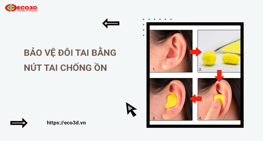 dùng nút tai chống ồn