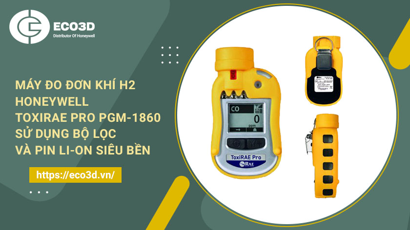 Máy đo đơn khí H2 Honeywell ToxiRAE Pro PGM-1860, không dây