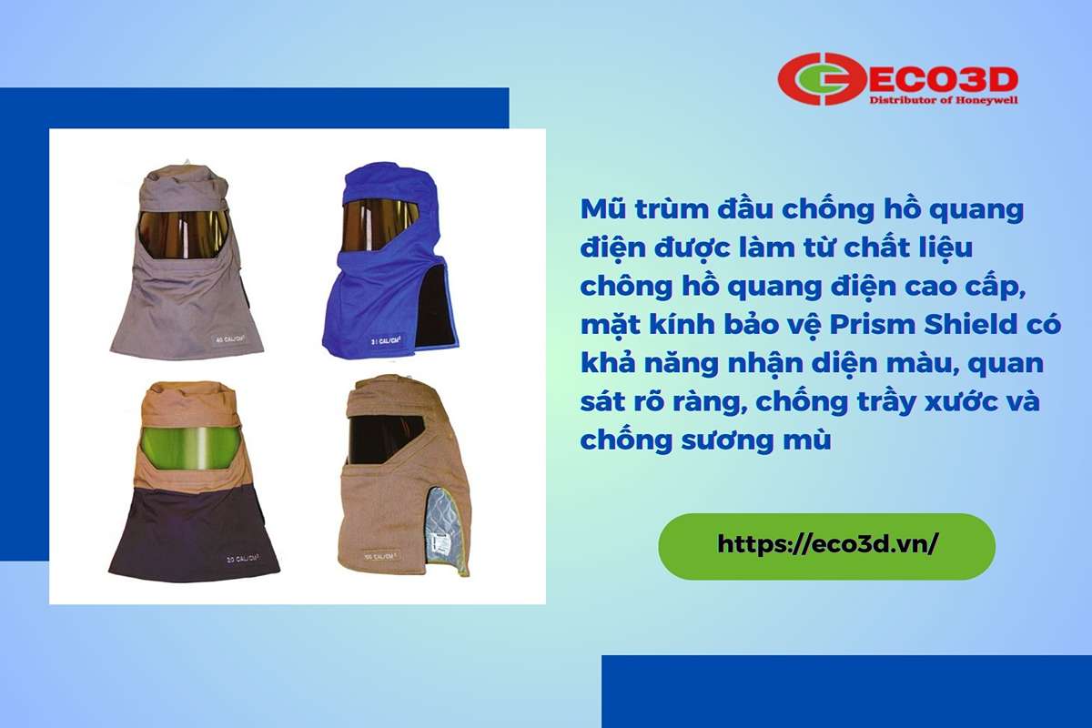 Mũ trùm đầu chống tia hồ quang điện 