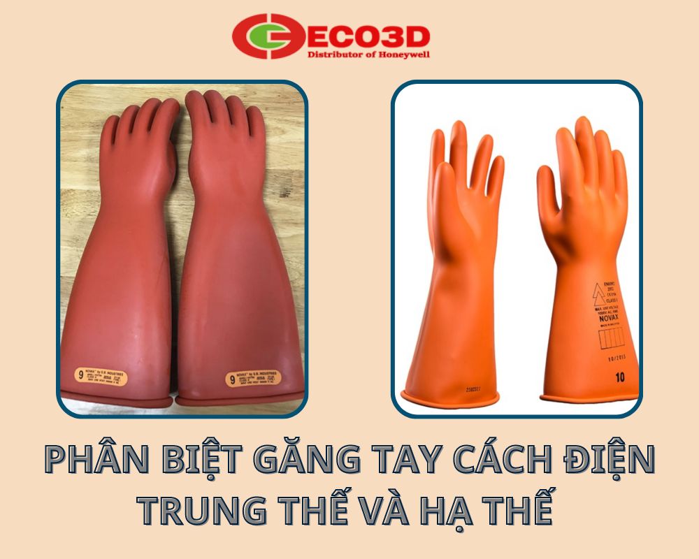 Phân biệt găng tay cách điện trung thế và hạ thế 