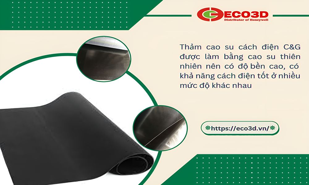 thảm cao su cách điện c&g 